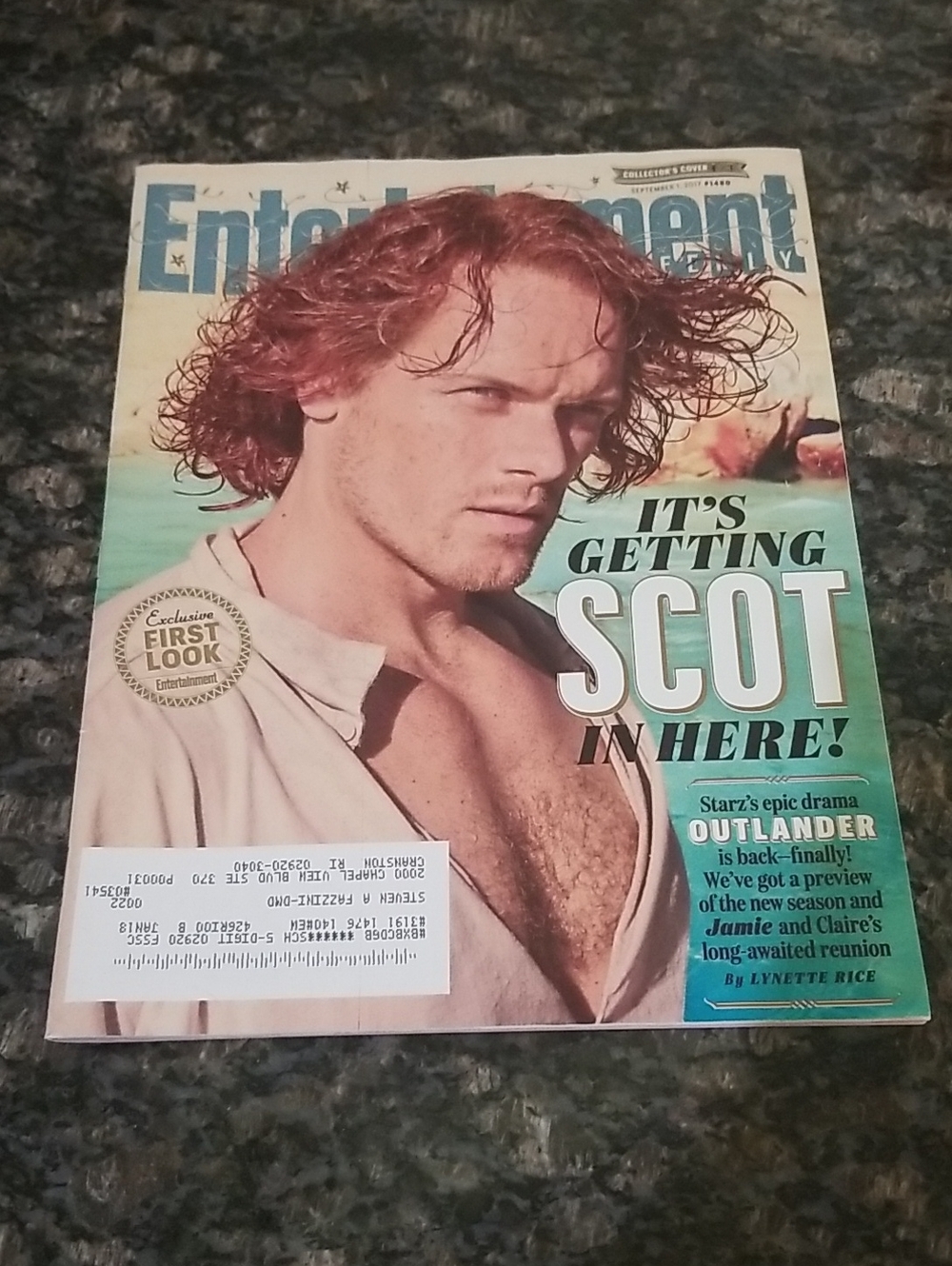 Entertainment Weekly Magazine Featuring Outlander